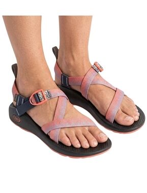 Chaco Z/1‎ Classic Sandals Women's Size 5 Coral Blue Patterned